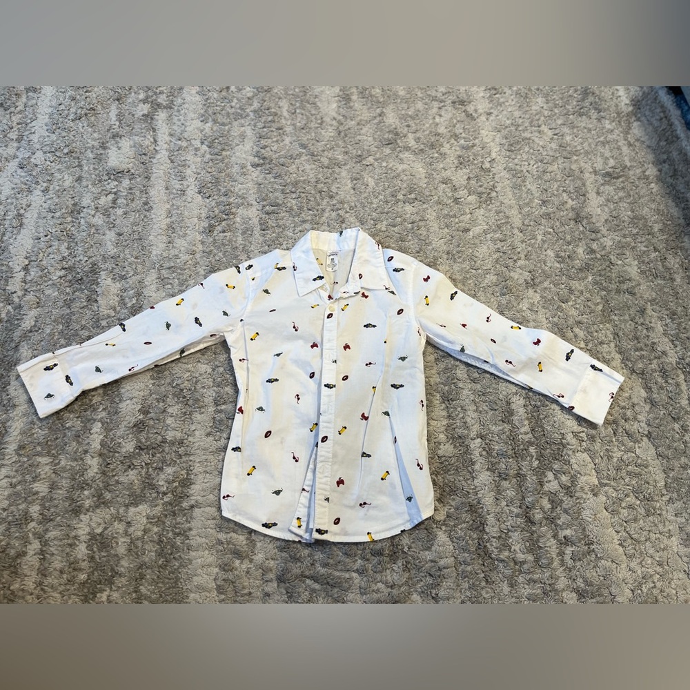 Carter's White Shirt with Colorful Motifs